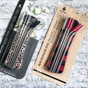 Manna 6pc Reusable Straw Set